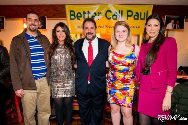 The Paul Strauss and Associates team Justin Diblassio, Rema Zadah, Senator Paul Strauss, Sarah Feuker, and Marta Jara.